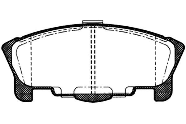 KAVO PARTS Комплект тормозных колодок, дисковый тормоз BP-1508